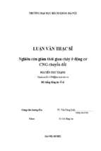 Nghiên cứu giảm thời gian cháy ở động cơ cng chuyển đổi