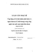 Ứng dụng xử lý ảnh nhằm phát hiện và ngăn chặn sự cố chất lượng trong công nghệ sản xuất màn hình điện thoại