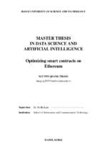 Optimizing smart contracts on ethereum