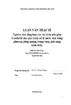 Nghiên cứu tổng hợp xúc tác trên nền gốm cordierit cho quá trình xử lý nước thải bằng phương pháp quang trong vùng ánh sáng nhìn thấy