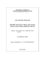 Tìm hiểu một số kỹ thuật tối ưu hoá năng lượng trong thiết kế chip số