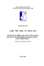 Đánh giá sự thiết lập và duy trì sự đồng bộ trong mô hình mesh ứng dụng trong công nghệ wimaax