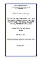 Một số giải pháp nâng cao sức cạnh tranh của công ty tnhh kiểm toán   tư vấn thuế (atc) trong cung cấp dịch vụ kiểm toán và tư vấn