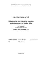 Phân tích đặc tính thủy động lực cánh ngầm ứng dụng cho tàu hai thân