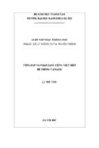 Tổng hợp và nhận dạng tiếng việt trên hệ nhúng t  engine
