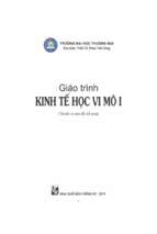 Giáo trình kinh tế học vi mô i