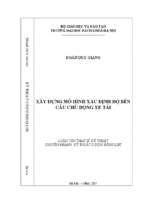Xây dựng mô hình xác định độ bền cầu chủ động xe bán tải