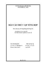 Báo cáo thực tập tổng hợp đơn vị thực tập sở công thương tỉnh hưng yên