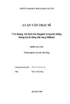 Ước lượng, bù dịch tần doppler trong hệ thống thông tin di động dải sóng milimet