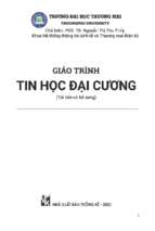 Giáo trình tin học đại cương
