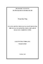 Xây dựng chương trình đào tạo nghề theo hướng tiếp cận dacum tại trường trung cấp nghề kỹ thuật công nghệ hùng vương