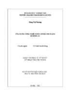 Ứng dụng công nghệ mimo ofdm cho mạng di động 4g 271359