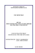 Tính toán độ cứng vững của máy tiện khi gia công trục có độ dài lớn 271398