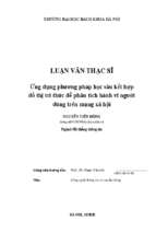 Ứng dụng phương pháp học sâu kết hợp đồ thị tri thức để phân tích hành vi người dùng trên mạng xã hội