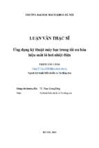 Ứng dụng kỹ thuật máy học trong tối ưu hóa hiệu suất lò hơi nhiệt điện