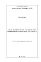 Tối ưu hóa thời gian sống của một lớp mạng cảm biến không dây theo hướng tiếp cận xấp xỉ