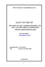 Tổng hợp vật liệu compozit nền đồng cốt hạt al2o3 kích thước nanomet bằng phương pháp luyện kim bột