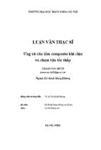 Ứng xử của tấm composite khi chịu va chạm vận tốc thấp