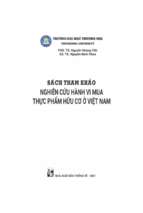 Nghiên cứu hành vi mua thực phẩm hữu cơ ở việt nam