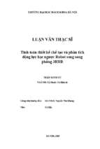 Tính toán thiết kế chế tạo và phân tích động lực học ngược robot song song phẳng 3rrr
