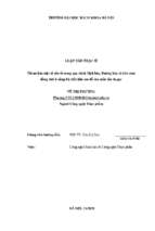 Tối ưu hóa một số yếu tố trong quy trình dịch hóa, đường hóa và lên men đồng thời ở nồng độ chất khô cao để sản xuất cồn từ gạo