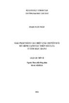 Giải pháp nâng cao hiệu quả chuyển đổi mô hình canh tác trên đất lúa ở tỉnh hậu giang