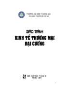 Giáo trình kinh tế thương mại đại cương