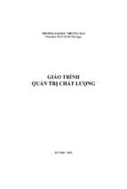 Giáo trình quản trị chất lượng