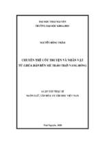 Chuyển thể cốt truyện và nhân vật từ chùa đàn đến mê thảo thời vang bóng