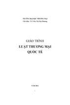 Giáo trình luật thương mại quốc tế