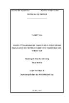 Nghiên cứu đánh gia hiện trạng và đề xuất một số giải pháp quản lý môi trường cho khu công nghiệp châu sơn tỉnh hà nam 