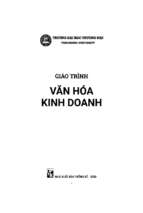 Giáo trình văn hóa kinh doanh