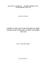 Nghiên cứu hiệu quả của đê ngầm đến quá trình tiêu hao năng lượng sóng tác động vào bờ biển việt nam 