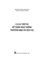 Giáo trình kế toán hoạt động thương mại và dịch vụ