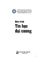 Giáo trình tin học đại cương