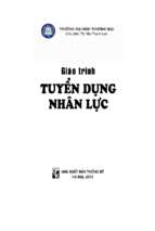 Giáo trình tuyển dụng nhân lực