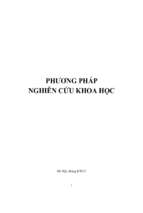 Phương pháp nghiên cứu khoa học