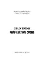 Giáo trình pháp luật đại cương