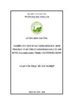 Nghiên cứu một số đặc điểm sinh học, sinh thái học và kỹ thuật giâm hom loài cây sói rừng (sarcandra glabra (thunb.) tại tỉnh hà giang