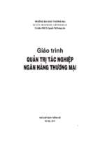 Giáo trình quản trị tác nghiệp ngân hàng thương mại