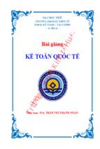 Bài giảng kế toán quốc tế (2)