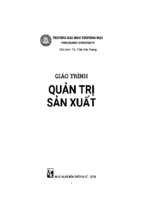 Giáo trình quản trị sản xuất