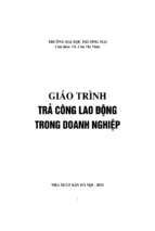 Giáo trình trả công lao động trong doanh nghiệp