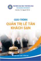 Giáo trình quản trị lễ tân khách sạn