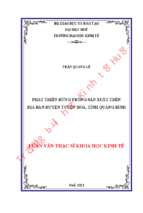 Phát triển rừng trồng sản xuất trên địa bàn huyện tuyên hóa, tỉnh quảng bình
