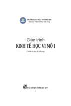 Giáo trình kinh tế học vi mô 1