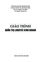 Giáo trình quản trị logistic kinh doanh