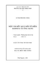 Một vài kết quả mới về điểm kosnita và ứng dụng