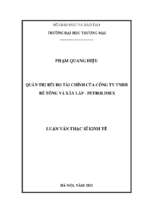 Quản trị rủi ro tài chính của công ty tnhh bê tông vá xây lắp   petrolimex