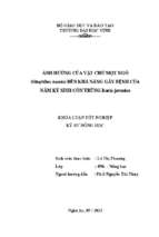 Ảnh hưởng của vật chủ mọt ngô (sitophilus zeamis) đến khả năng gây bệnh của nấm ký sinh côn trùng isaria javanica 